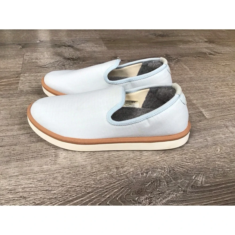 Allbirds Wool Loungers Woven Slip On Shoes Slippers Women's Size 7 Light Blue